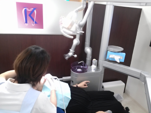 診療室は治療前に徹底的に清潔にしています